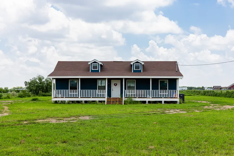Country home with front porch