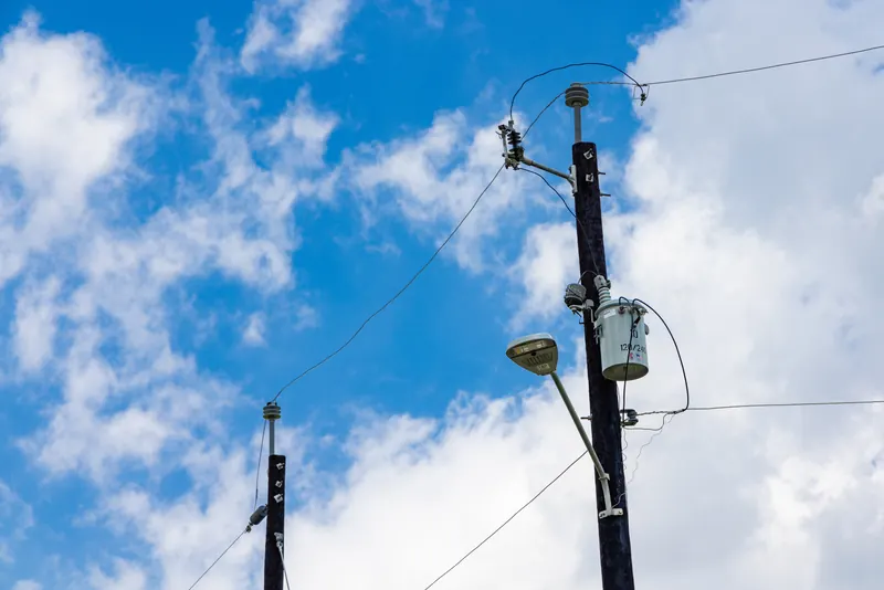 Power pole and transformer at Vista Ridge Acres